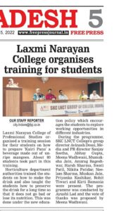 Read more about the article Horticulture department of Madhya Pradesh Organised Training Session for LNCT Students